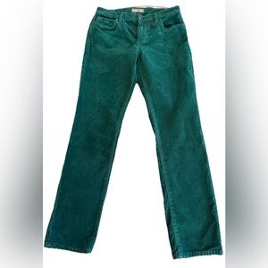 KUT FROM THE KLOTH Catherine Boyfriend Green Corduroy Pants Size 4  30x29